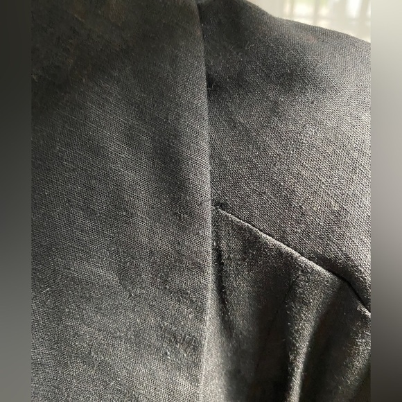 Addition Elle Black Shawl Collar Blazer Linen blend Sz US 22 - Picture 7 of 14